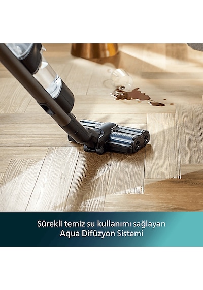 Philips Aqua Trio 9000 Seri XW9463/11 Islak & Kuru Temizlik Kablosuz Dikey Süpürge