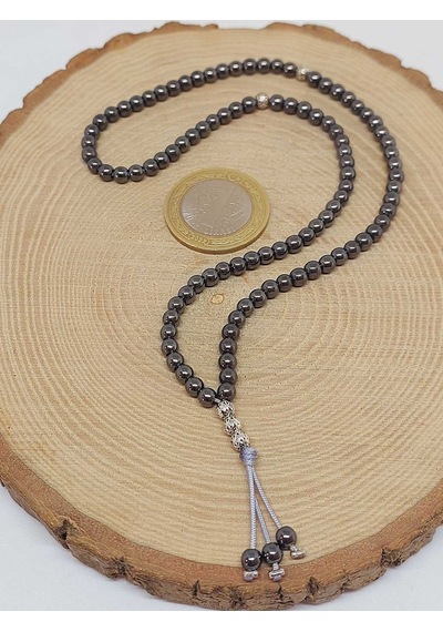 Hematit Taşı 99luk Tesbih 4mm 14710 Çok Renkli