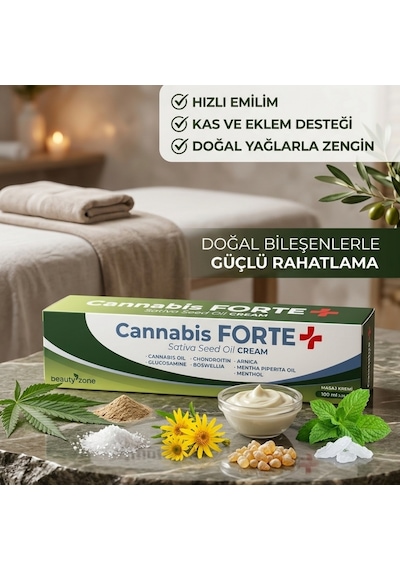 Cannabis Sativa Seed Oil Cream 100ml | Masaj Kremi