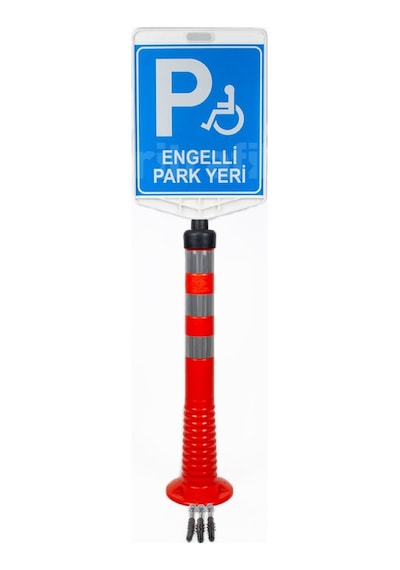 Engelli Park Yeri Uyarı Levhalı Delinatör Seti N11.86