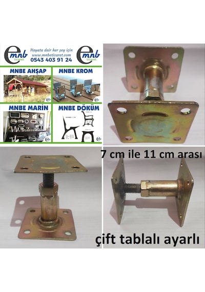 MNBE Çift Tablalı Ayarlı Pergule Pergola Kamelya Sundurma Ayak