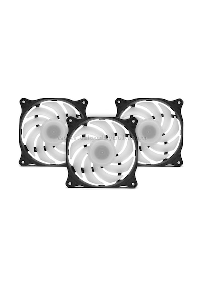 Dark Sessiz 12 CM ARGB 1200 RPM 36CFM, 3Pin, Güçlü Soğutma, Sessiz, Siyah Kasa Fanı (DKCF127ARGB)