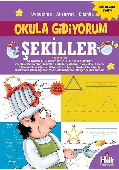 Şekiller - Okula Gidiyorum- Halk Kitabevi