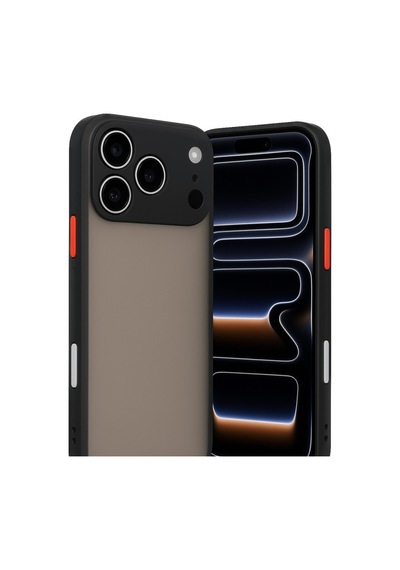 Apple Uyumlu - iPhone 17 Pro Max Kılıf Montreal Silikon Kapak - Siyah