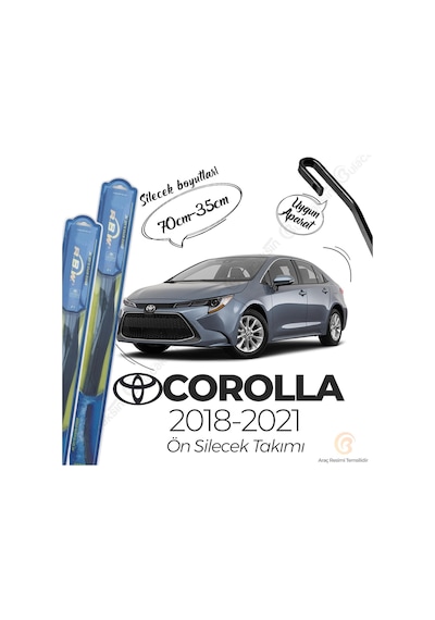 Toyota Corolla Uyumlu Ön Silecek Takımı (2018-2021) RBW Hibrit