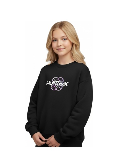 Kpop Kız Çocuk Sweatshirt St09652 Lacıvert