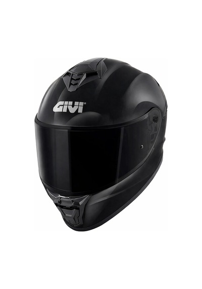 Gıvı 50.x Siyah Kask Siyah Vizör + Şeffaf Vizör Siyah