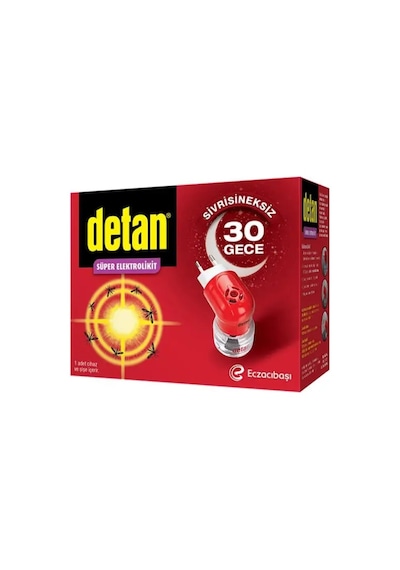 Detan Süper Elektrolikit Sivrisineksiz 30 Gece Cihaz Ve Şişe X 3 Adet