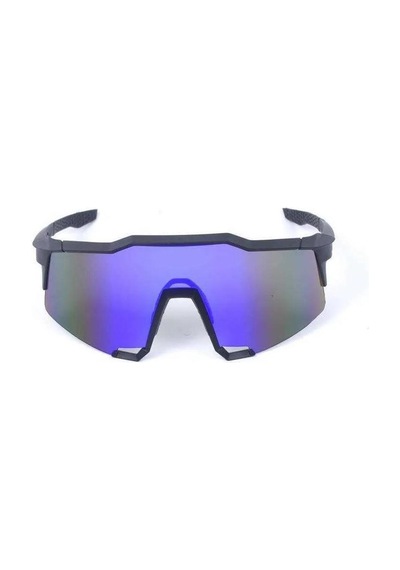 Xbyc G4681 %100 Bisiklet Sürüş Gözlüğü Polarize Cam Yarı Çerçevesiz Spor Gözlüğü Uv400 Lens Siyah Siyah