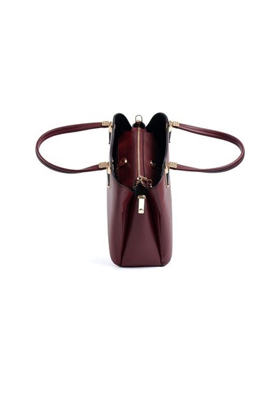 Silver Polo Sp1205 Kadın El Çantası Düz Bordo-bordo