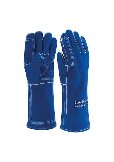 Rock Safety Blazecat Premıum Kaynak Eldiveni Mavi