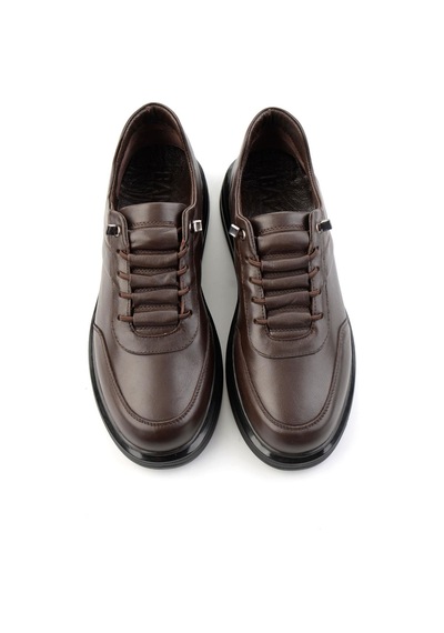 Bambi Kahve Napa Hakiki Deri Erkek Sneaker E01080185243