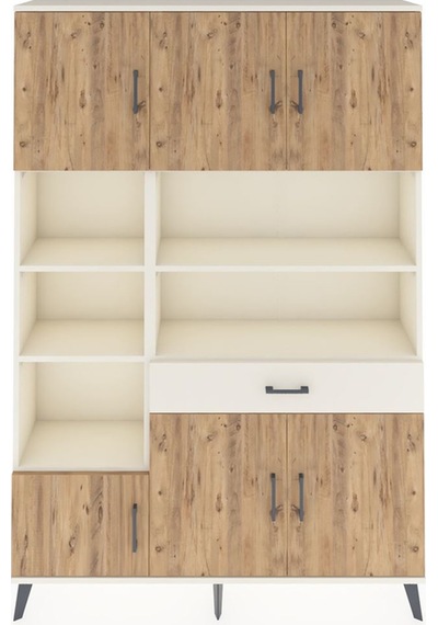 Arges Dolap 10 Raflı Tek Çekmeceli 6 Kapaklı 132x30x195 Aytaş... Aytaşı Arges Dolap 10 Raflı Tek Çekmeceli 6 Kapaklı 132x30x195 Aytaş... Aytaşı