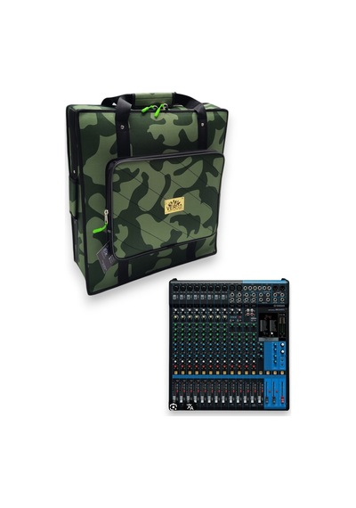 Mg16xu / Mg16x / Mg16 / Mg20xu / Mg20 Mikser İçin Uyumlu Soft Case Çanta Kılıf-kamuflaj Yeşil.
