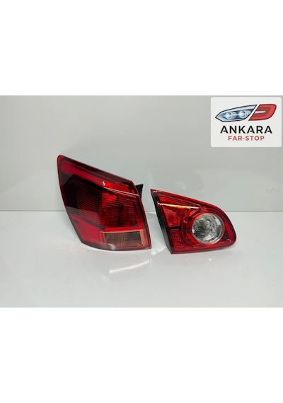 Nissan Qashqai 2007 - 2010 Stop Lambası Sol İç Ve Dış Takım Toplam 2 Adet Stop