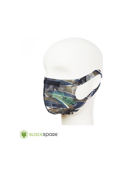 BLACKSPADE Unisex Koruyucu Maske Çizgi-Hat Desen M