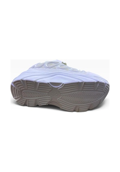 Shoes Kız Çocuk Kalın Tabanlı Cırt Bantlı Spor Ayakkabı Beyaz - 941234682 Beyaz