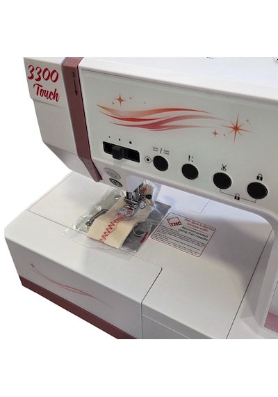 Ev Tipi Elektronik Düz Dikiş Makinesi 300 Desen Dokunmatik Ekran / Model 3300 Touch Beyaz
