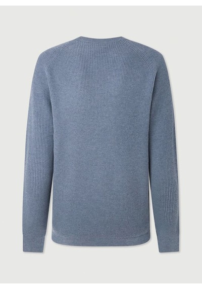 Hackett Mavi Erkek Bisiklet Slim Fit Kazak Hm703093