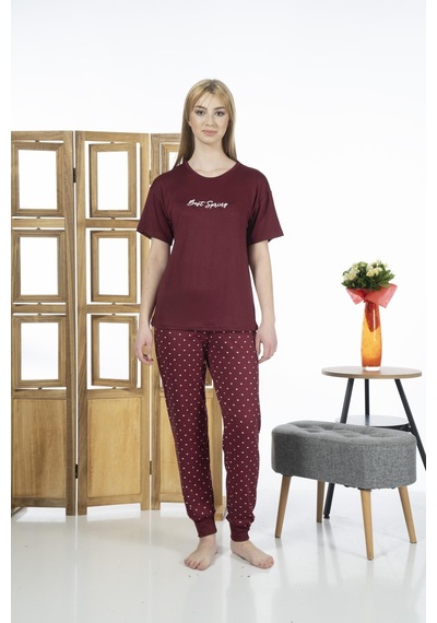 Estiva 24136 Kadın Kısa Kollu Yazlık Penye Pijama Takımı 001