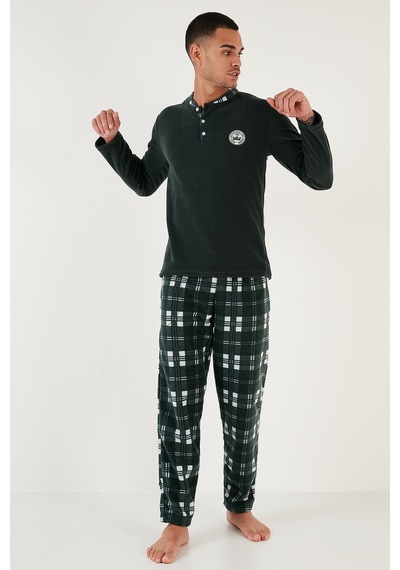 Buratti Erkek Pijama Takımı 60961002 Yeşil Yeşil