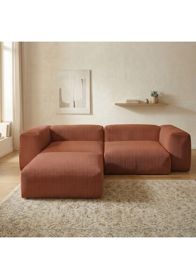 Relax Köşe Koltuk Takımı Sünger Koltuk Kanepe Divan Kiremit