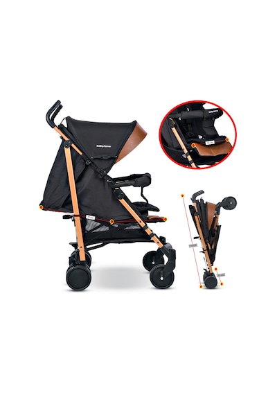 Baby Home 107 Clark Tam Yatar Alüminyum Baston Bebek Arabası