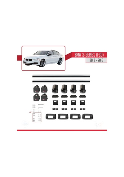 İpqi Bmw 3 Serisi F30 2012-2019 Arası İle Uyumlu Ace-3 Ara Atkı Tavan Barı Gri 2 Adet Diğer