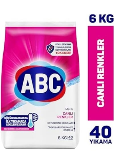 Abc Deterjan Matik Canlı Renkler 6 Kg