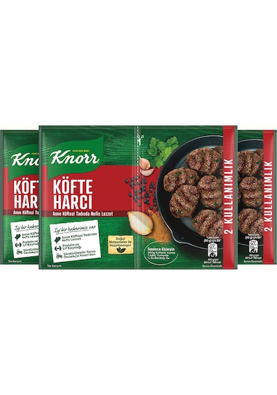 Knorr Köfte Harcı Anne Köftesi Tadında 2 Kullanımlık 3 x 82 G
