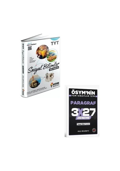 2027 Aydın 2027 Tyt Sosyal Bilimler Soru Bankası+ Evp Akademi Paragraf