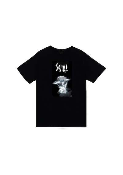 Stoned&Fame Gojira Müzik Grubu Baskılı Unisex %100 Pamuk Siyah T-shirt SIYAH
