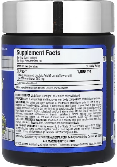 Allmax Essentials Cla 95 30 Softgels