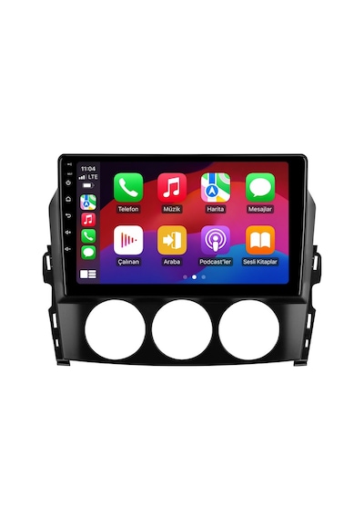 Mazda Mx-5 2010-2012 Android Multimedya Carplay Android Auto Navigasyon Kameralı 8gb Ram 128gb Pro 9"