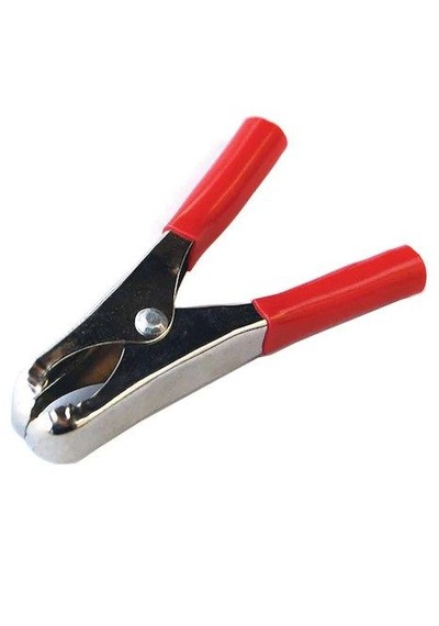 10cm Krokodil Akü Maşa Büyük Boy Kırmızı+ Siyah- 5li Takım Set