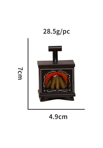 Ledli Şömine Mini Figür
