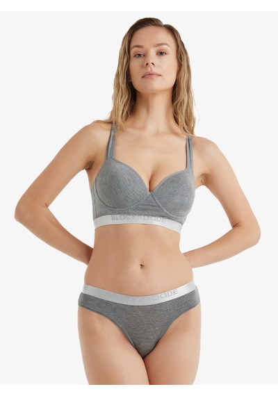 Blackspade 1620 Kadın Silver Slip Gri Melanj Gri