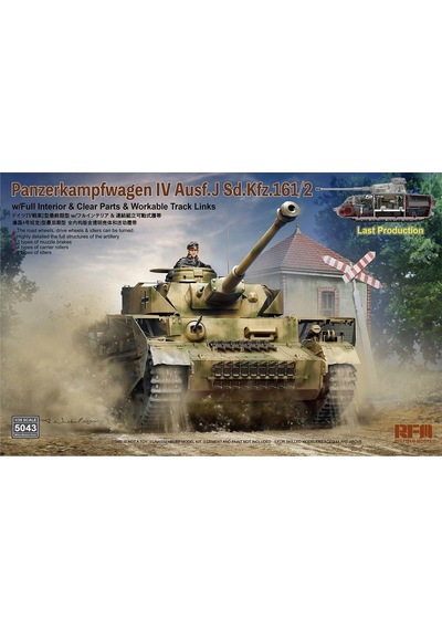 Rfm 5043 1/35 Ölçek, Pz.kpfw. Iv Ausf. J, Geç Dönem Tankı, İç Detaylı, Plastik Model Kiti-55486