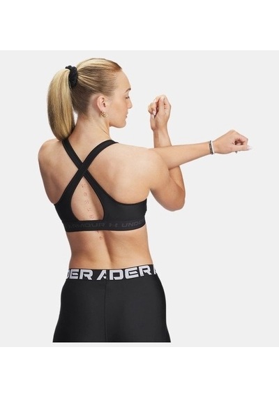 Under Armour Ua Crossback Mid Kadın Spor Sütyeni 1361034-001 Siyah