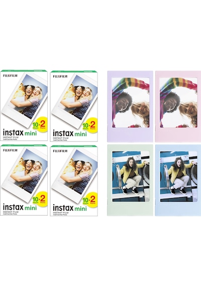 Instax Mini 80'li Film Ve 4 Fotoğraf Çerçevesi