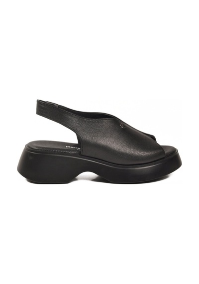 Pierre Cardin Siyah Kadın Günlük Topuklu Sandalet Pc-7390 Z Siyah