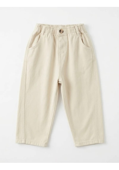 Laciel Prs La'cieel Paris Bej Düğmeli Balloon Jeans Krem