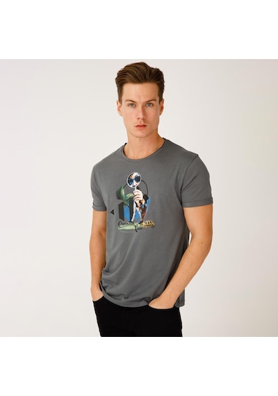 Biggdesign Nature Ormanın Kralı Erkek T-shirt 001