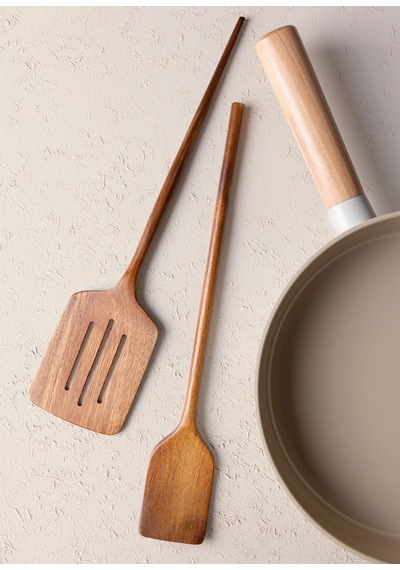 The Mia Natura Akasya Delikli Spatula 35x8 Cm