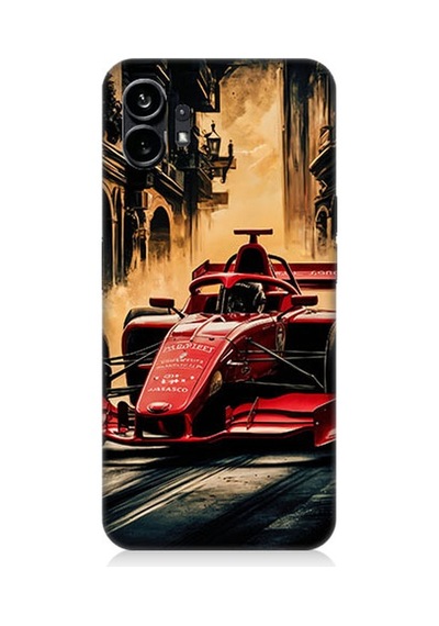 Nothing Phone 1 Formula Araba Desenli Silikon Kılıf