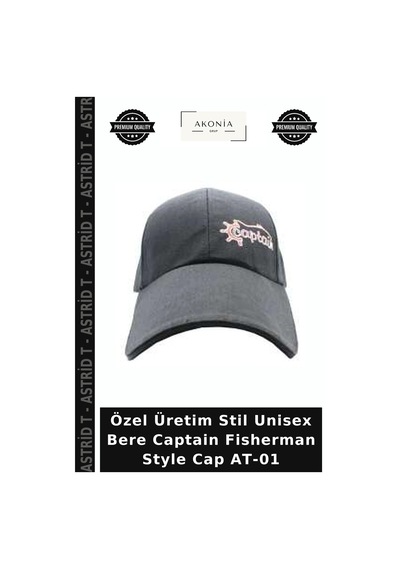 Astrid T Özel Üretim Stil Unisex Bere Captain Fisherman Style Cap At-01 Standart