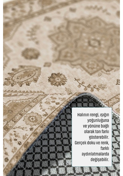 Yolluk Halı Kaymaz Taban Yıkanabilir Leke Tutmaz Kilim Özel Ölçü Koridor Halısı 3027-2 Çok Renkli