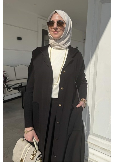 Rabia Şamlı Ada Modal Kap Siyah Çok Renkli