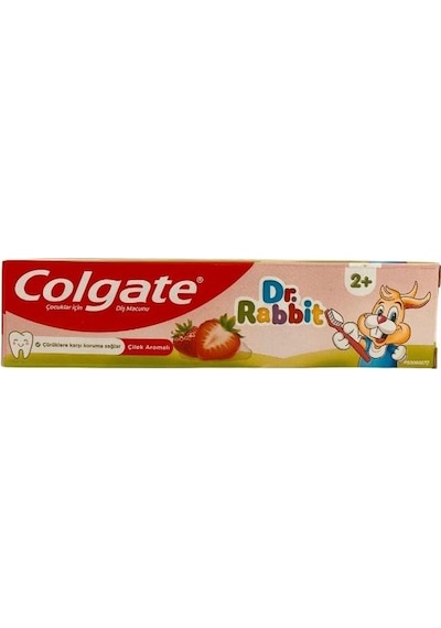 Colgate Dr. Rabbit Çocuk Diş Macunu 2+ Çilek Aromalı 50 Ml Çürük Önleyici