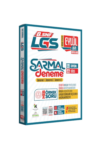 2027 8.sınıf Lgs Eylül Ayı Meb Örnek Soru Tıpkı Basım 3lü Sarmal Deneme Paketi Dijital Çözümlü